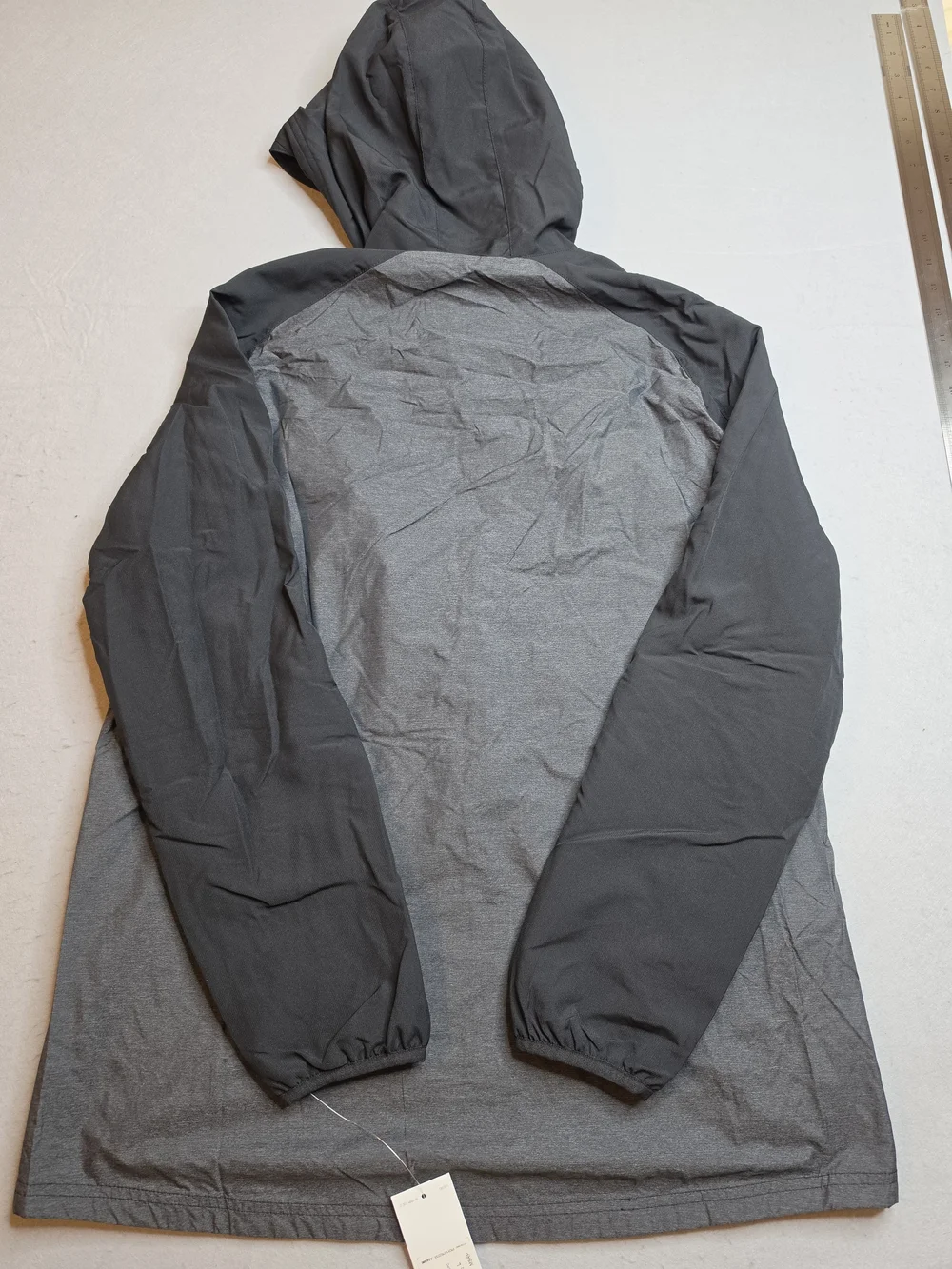 adidas Men's Black & Gray Kennesaw Hooded‎ Windbreaker